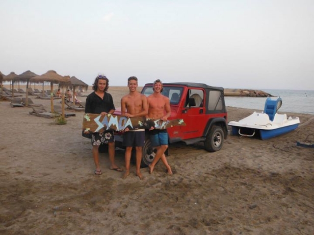 Alumnos de windsurf